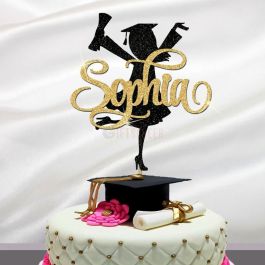 Graduation Congrats Decor, Personalized Graduation Cake Topper Class of ...