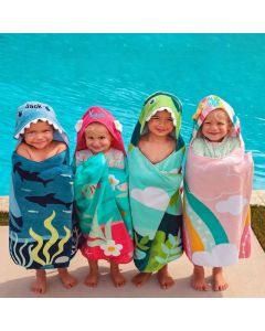 Personalized Monogram Hooded Towel Kids Beach Towels